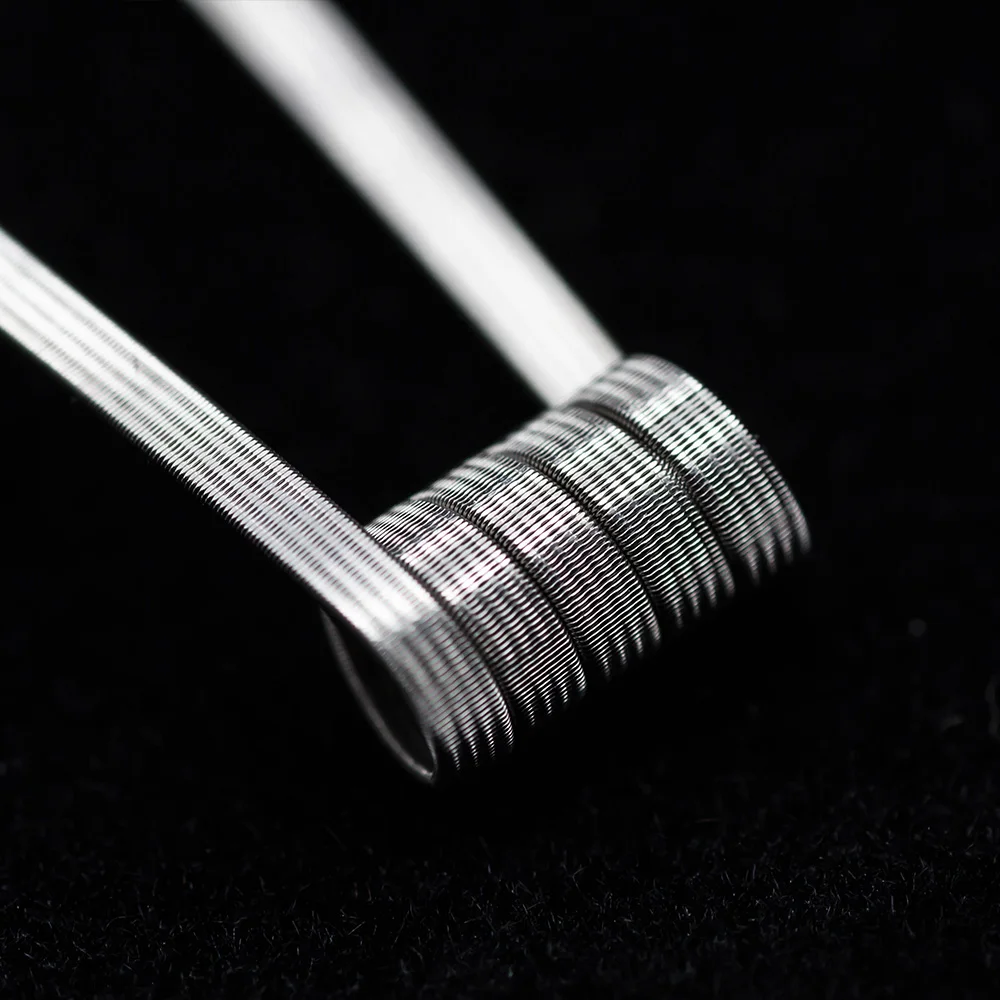 NK new products nichrome 80 quad fused clapton 28*4/40ga prebuilt coil box mirror style for rda mods