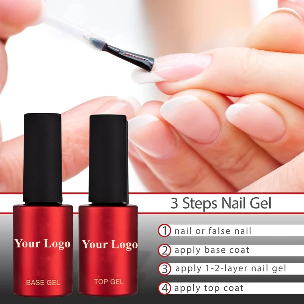 Easy Use Long Lasting Nails Layer Polish Fingernails Coat Kit Professional Set Top Base Gel