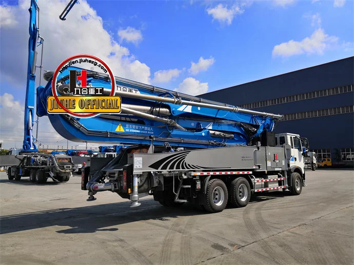 JIUHE Concrete Pump 48m Truck-Mounted Concrete Pump Truck Mounted 17m 20 25m 30m 38m 43m 52m 56m 58m 63m 70m Concrete Pump Truck