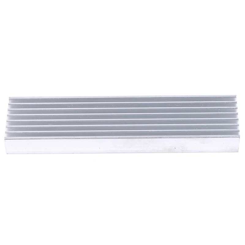 Durable Silver Aluminium Radiating Fin Cooling Heatsink 100*25*10MM for LED Power Transistor Electrical Radiator Chip