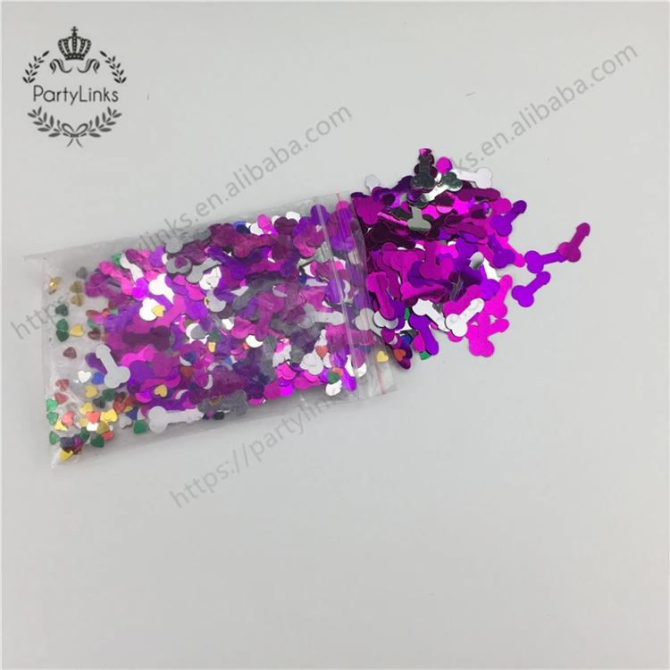 1 bag /lot bachelorette party Colorful Hen party penis confetti Night Willy Pecker Bridal shower Decoration party supplies