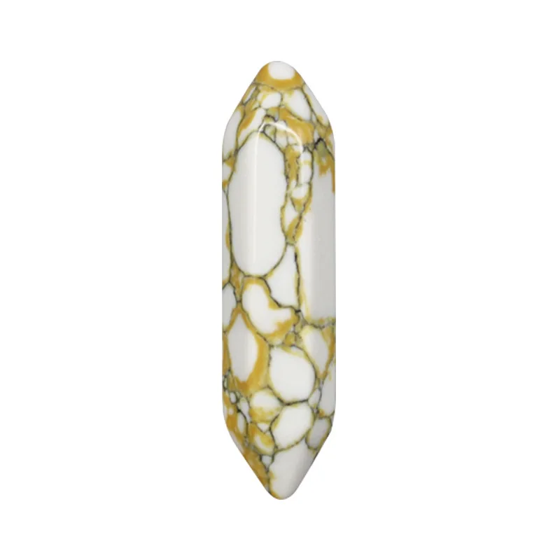 Double-Pointed fengshui love Pieces Mixed Tiny Small Hexagonal Column Double Pointed Unakite Crystal Stone Point for Wholesale