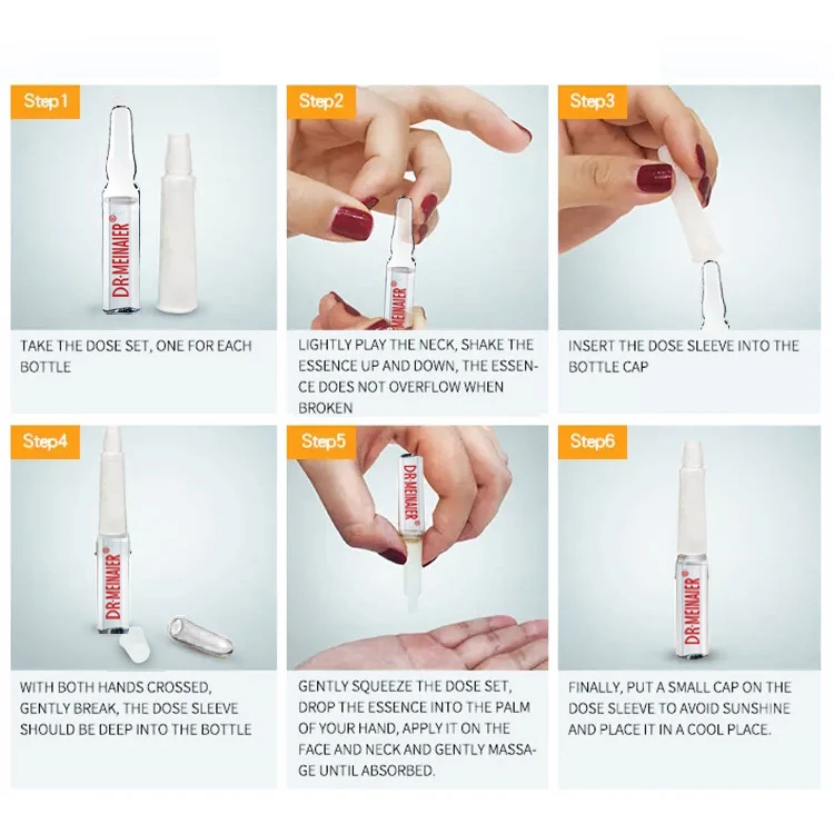 private label acne removal face skin care set collagen ampoules whitening hyaluronic acid serum ampoule