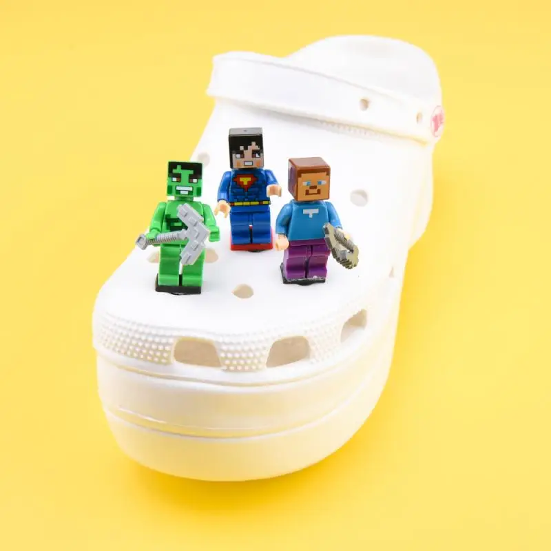 new clip buckles lego Clogk shoe charms ready to ship shoe charms wholesale mine craft Clog charms