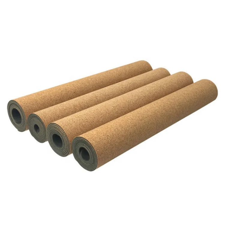 Portable Lightweight Premium Non-slip eco-friendly 5mm natural Cork TPE Pilates mat Yoga Mat