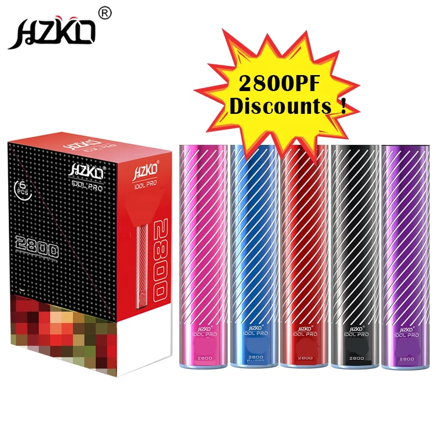 Оригинальный набор для вейпа HZKO IDOL PRO 2800PUF в наличии, быстрая доставка, пустой