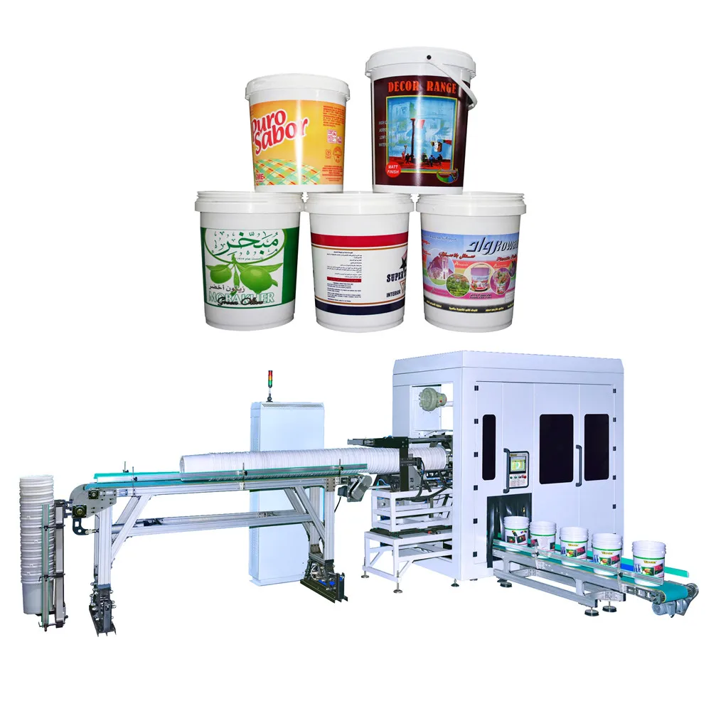 Towin Quality Offset Printing Machine 6color Automatic Plastic Pail Offset Printer