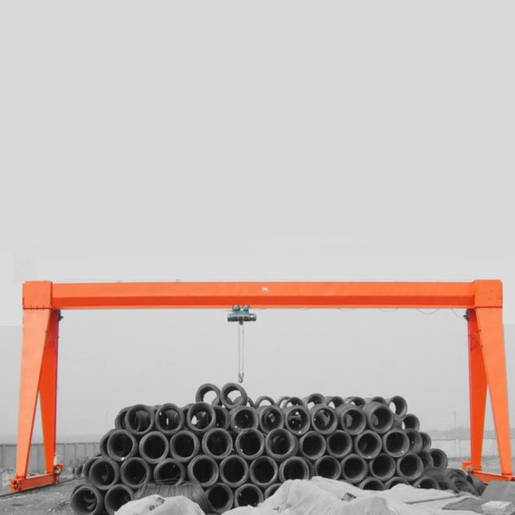 Warehouse Use 5 Ton Electric Trolley Mobile Single Beam Gantry Crane