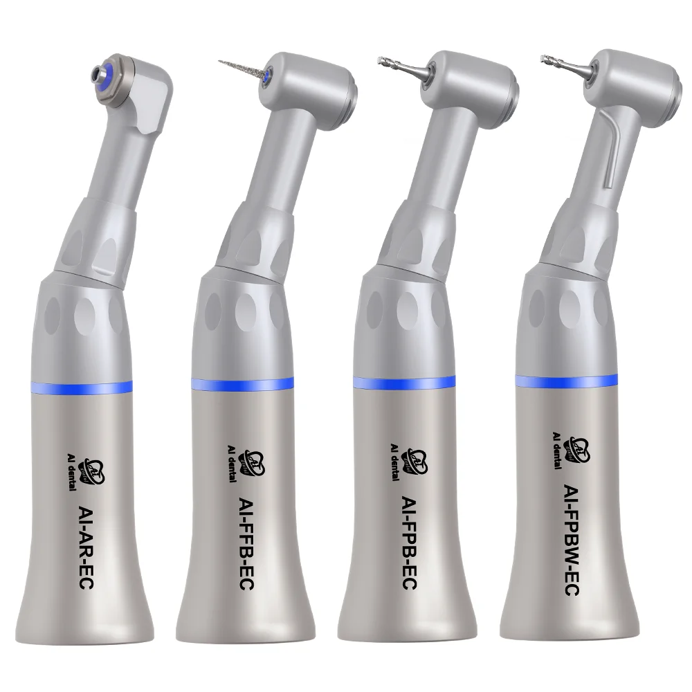 AI-EC Series Blue Ring Dental Laboratory Handpieces 1:1 Drive CA/FG Burs for General/Prophylaxis/Endodontic Application