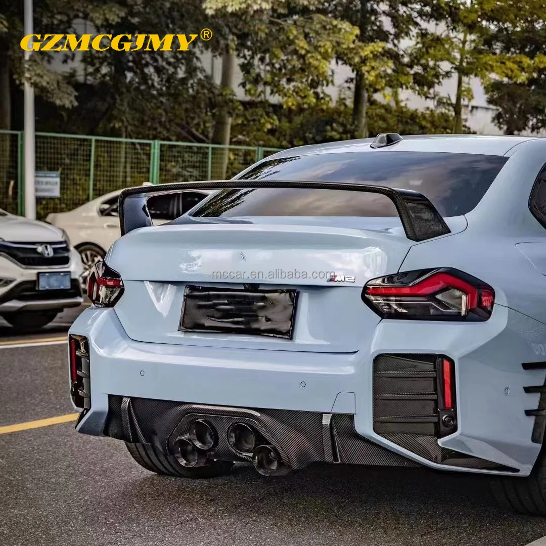 2022-2023 G42 M240i M Sport Coupe 2-Door  for BMW Prepreg Dry Carbon M2 G87 Custom High Wing Spoiler