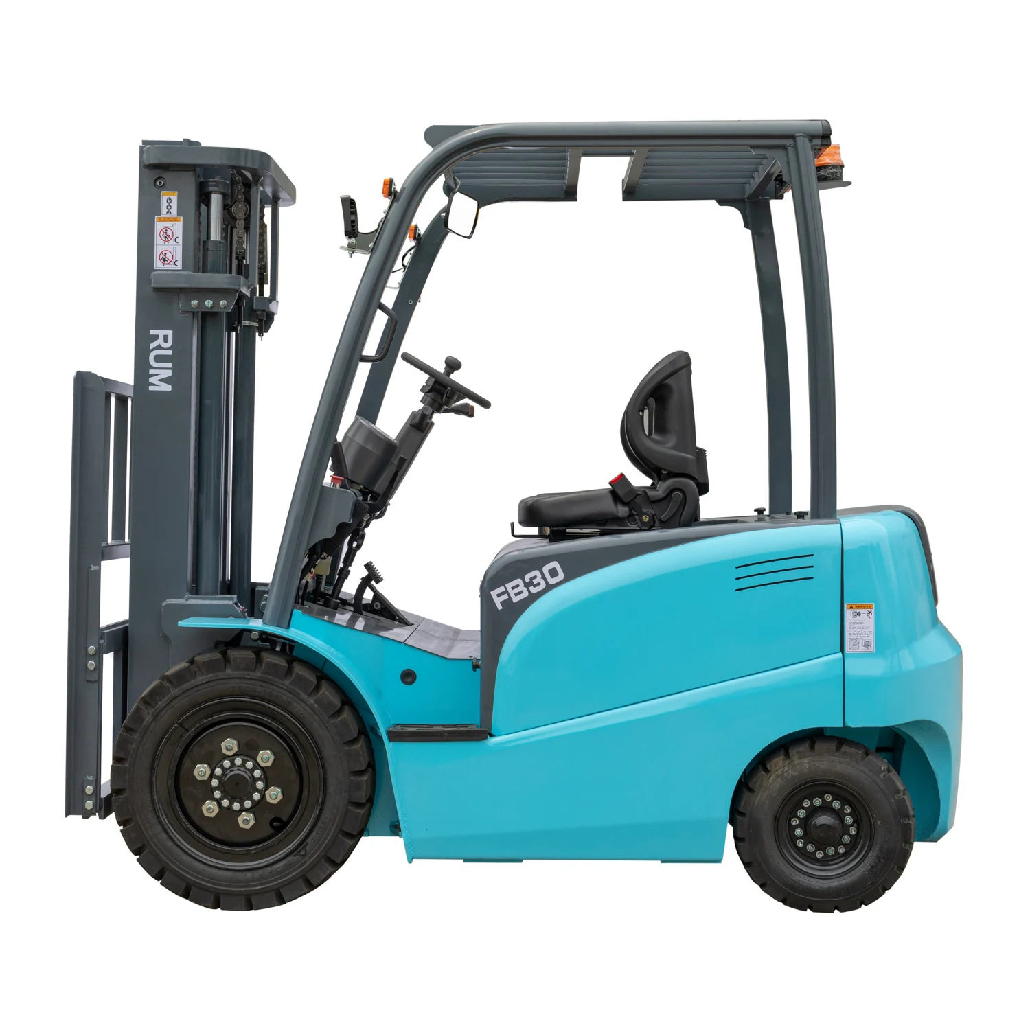 RUM Brand 3ton FB30 Li-ion Battery 80V Forklift with CE