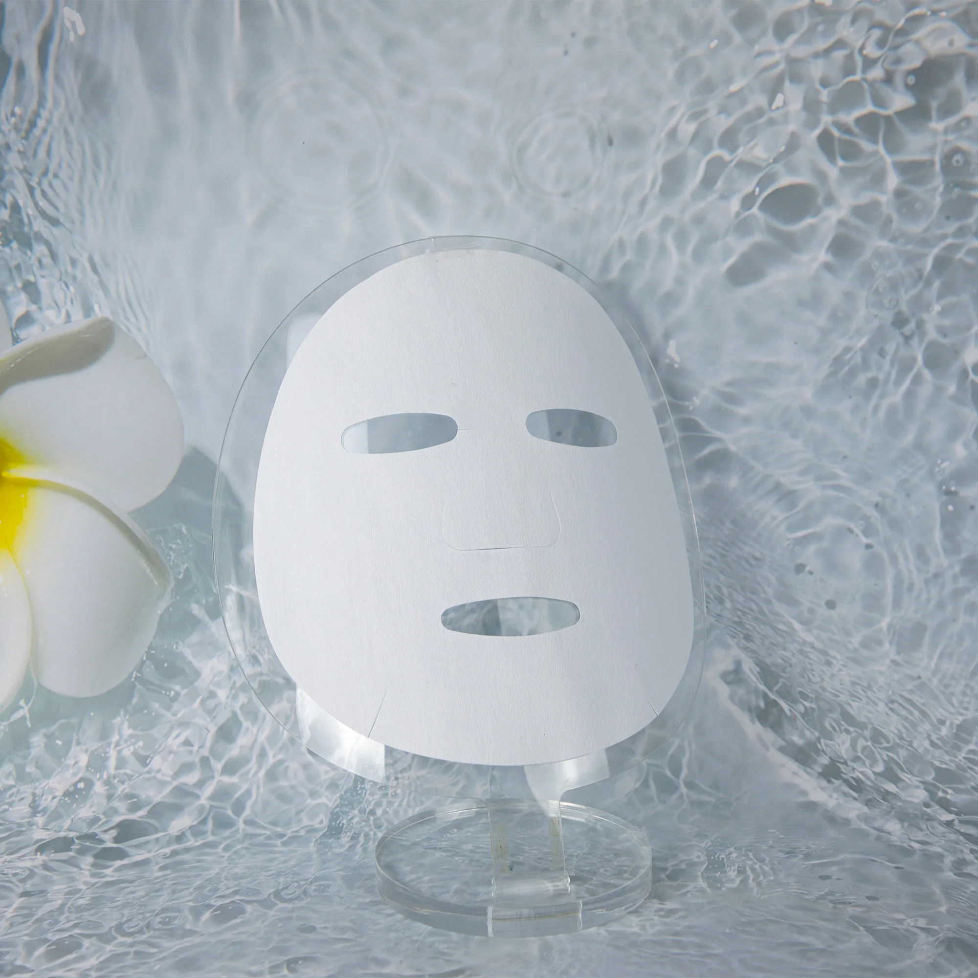 Белая микрофибра маска для лица новая сухая материал от производителя косметики лучшее качество