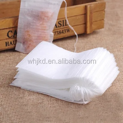 PLA biodegradable corn fiber drawstring empty tea bag