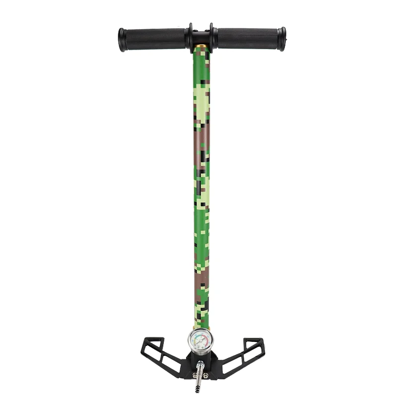 4500psi PCP Air Pump 3 Stage High Pressure senapan angin pcp Pump Stainless Steel Hand PCP Air Filling Stirrup Inflator