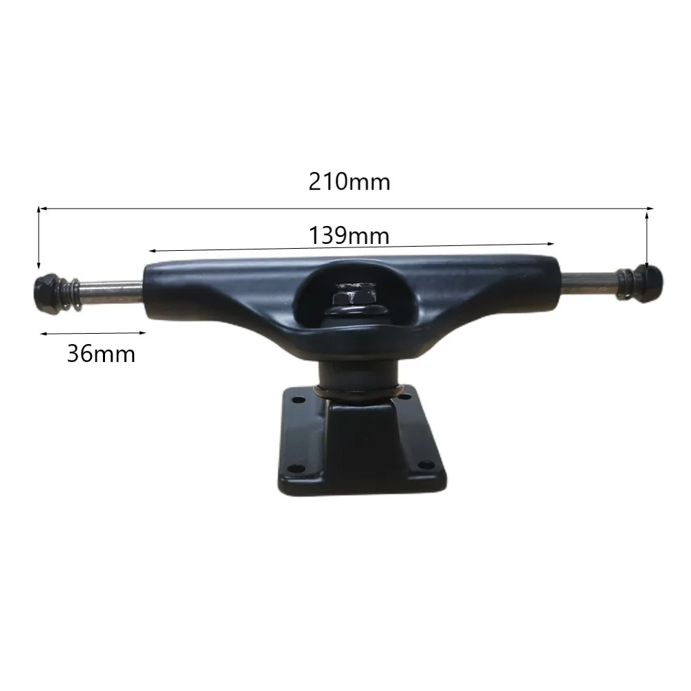 139mm Hollow Kingpin Skateboard Trucks Gravity Casting Super Lightweight 5.5 Inch Black Skate Board Trucks Custom