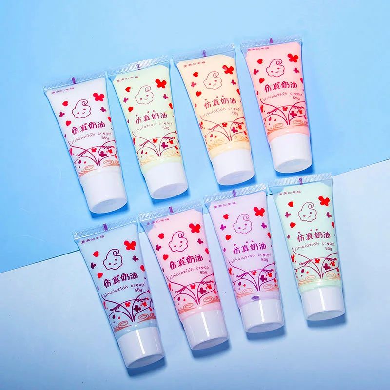 50g Simulation Cream Adhesive Simulation Fake Whipped Cream Glues for DIY Craft Phone Case Decoration