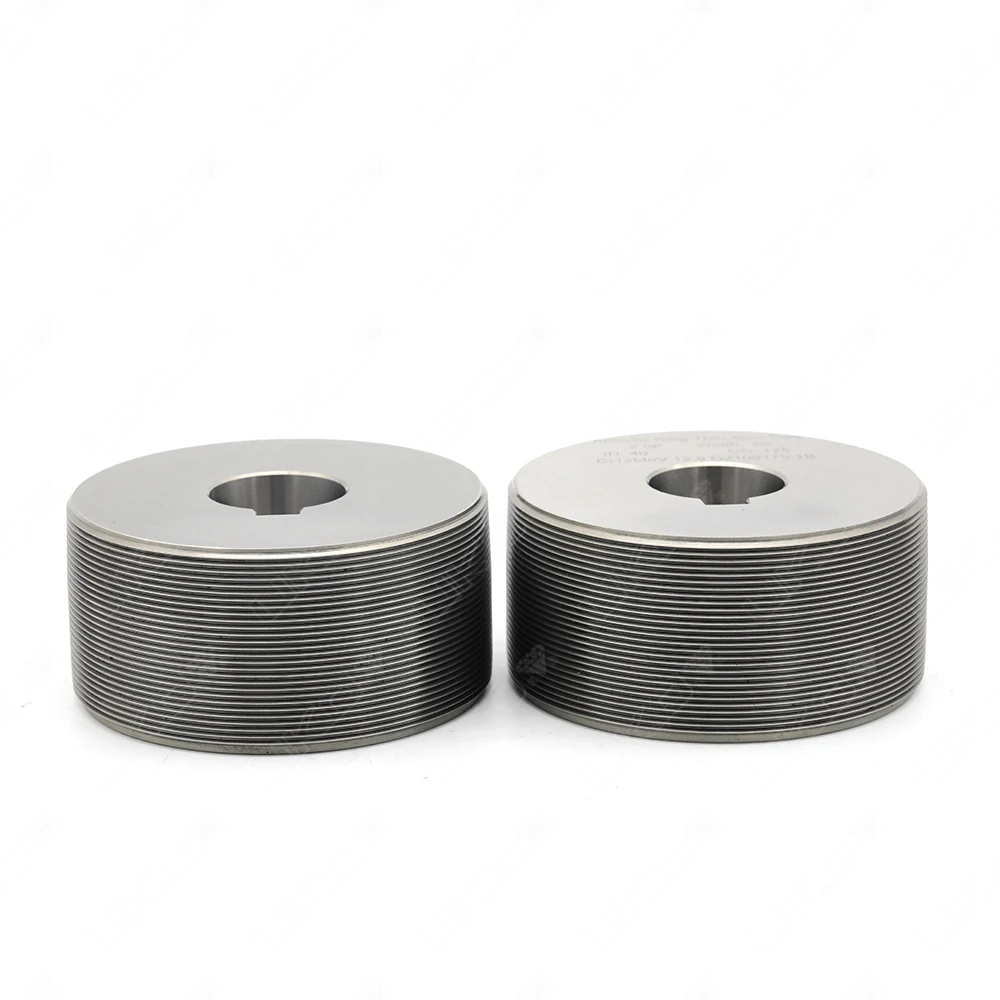 Round Cylindrical Thru-feed Thread Rolling Dies for Machining High Speed Steel