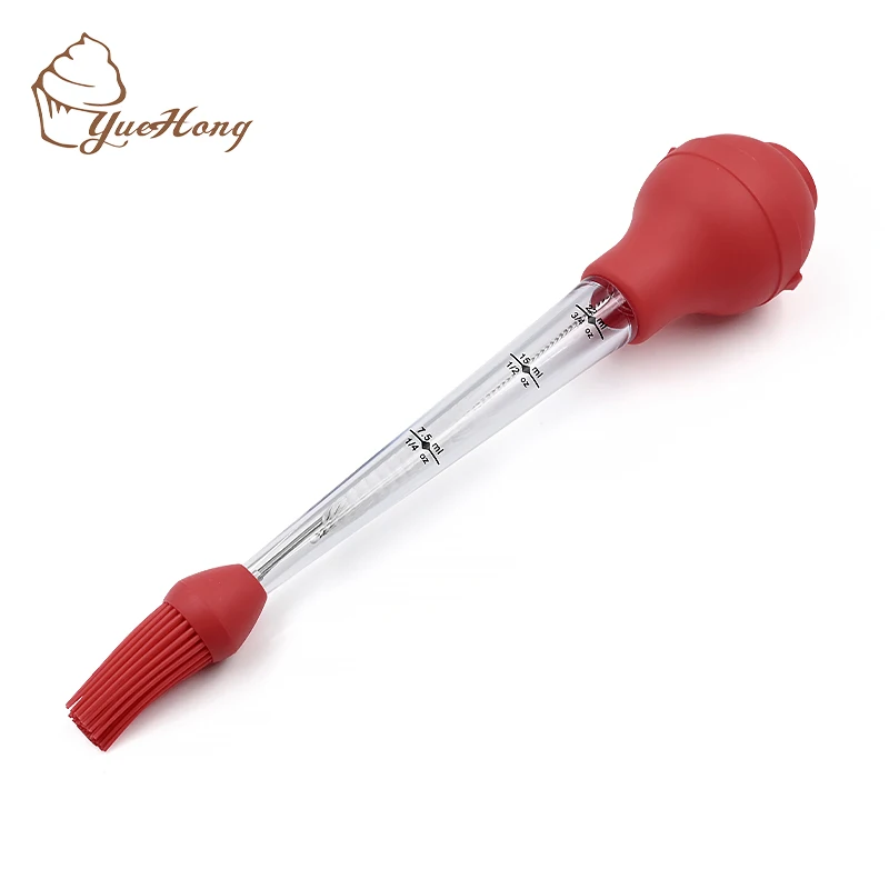 4pcs Turkey Baster Set Heat Resistant Food Grade Silicone Turkey Baster For Cooking And Home Baking Kitchen Tool