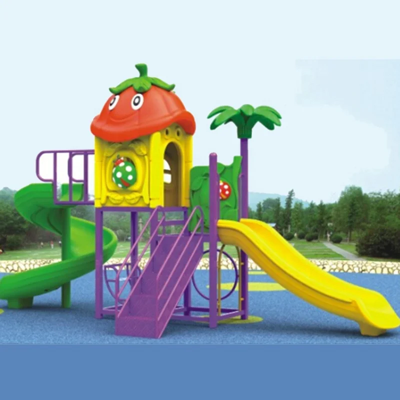 New style kids plastic slide equipment outdoor playground