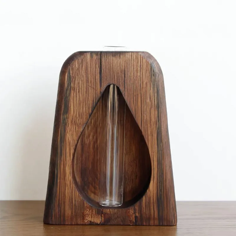 CSL Wholesale Decor Wood Vase Flower Good Quality Modern Style Wood Vases For Home