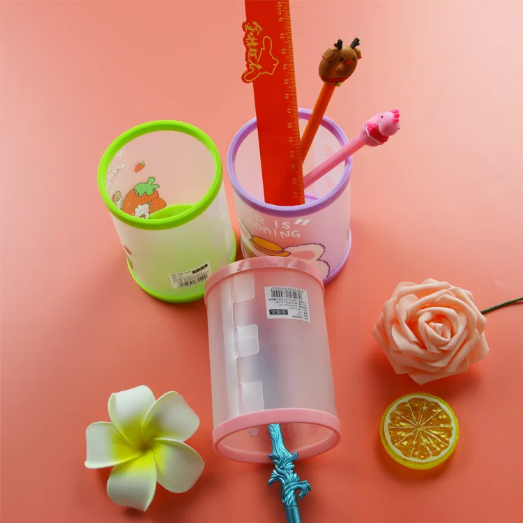 Bview Art New Design  Round Folding Pen Holder Office Organizer Cartoon Pencil Pen Stand Holders