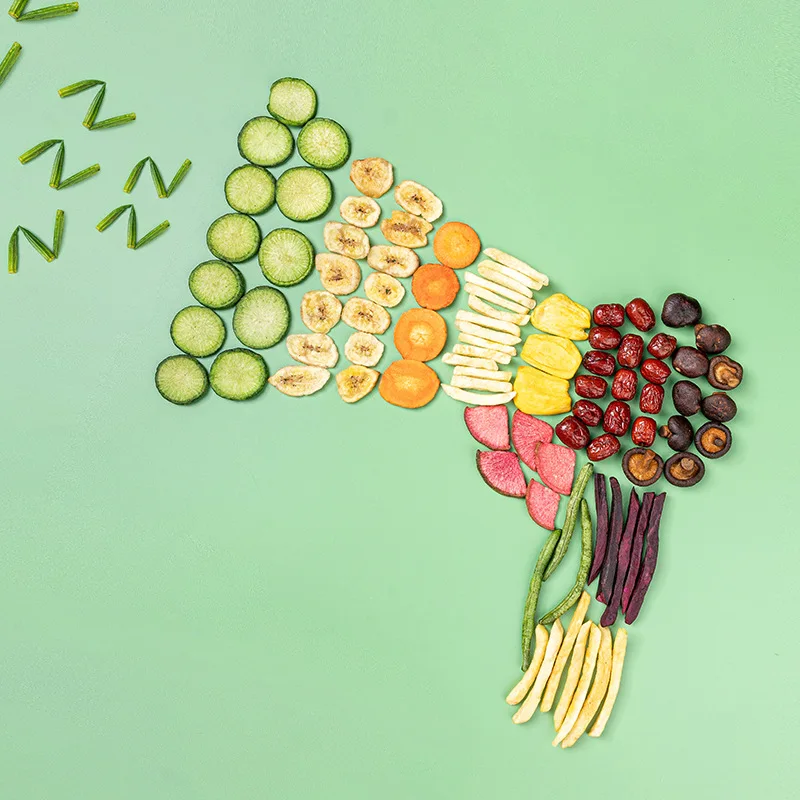 New product 12 kinds Dried Vegetables and Fruits Chips Crispy Snacks