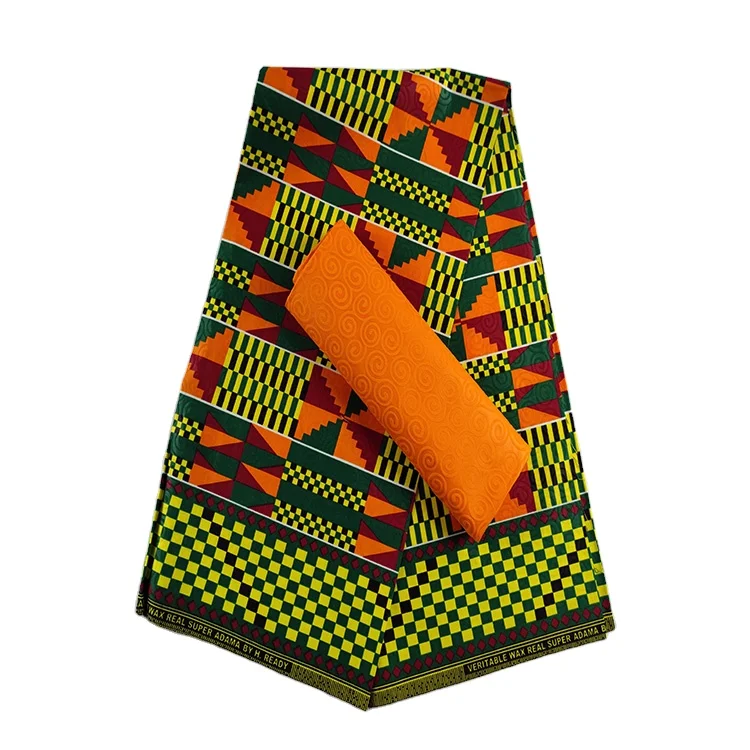 High quality Colorful Wax African Real Wax  Fabric Cotton Exclusive Soft Wax Fabric