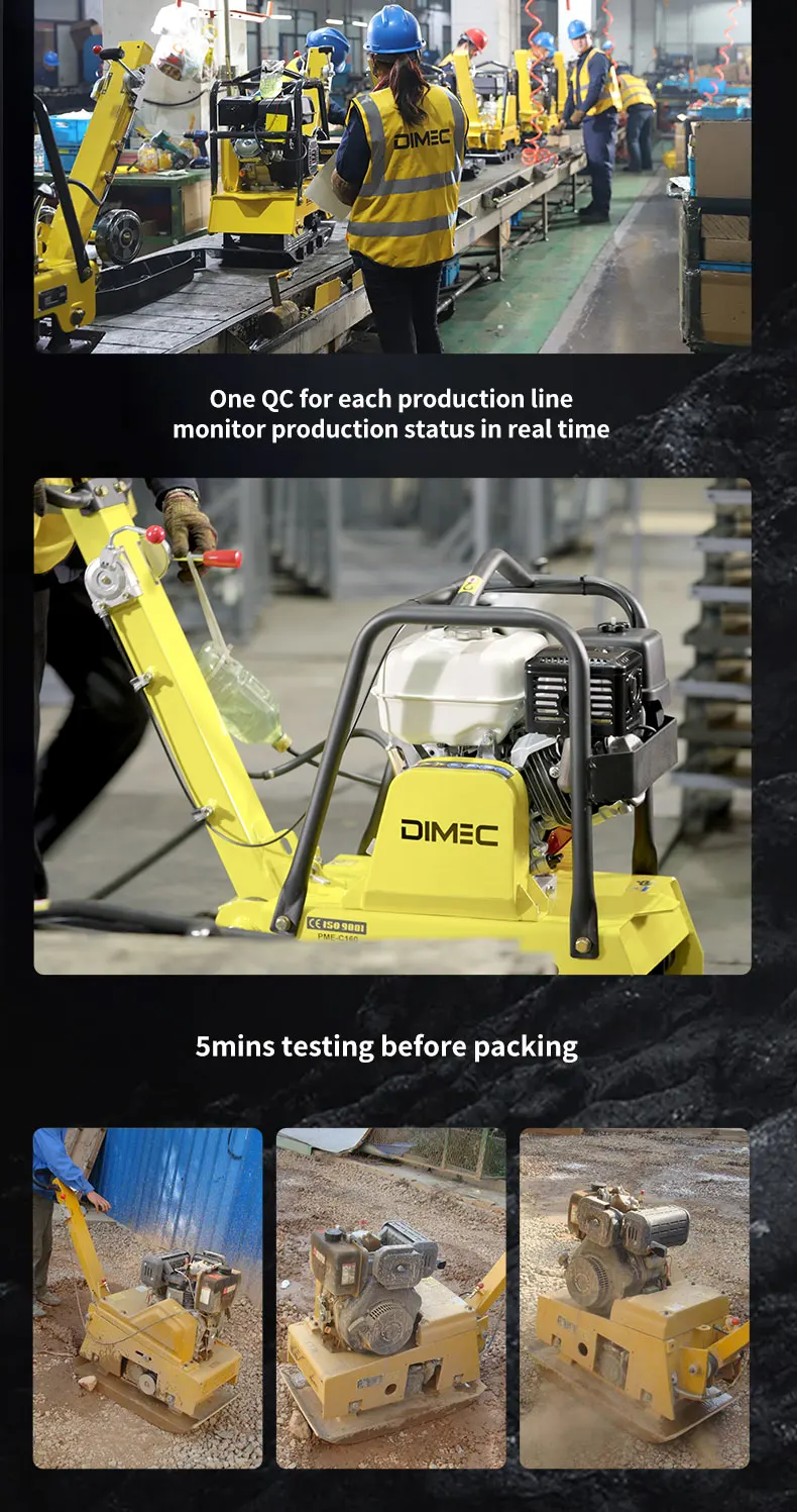 PME-C80 Forward Vibrating Concrete Machine Plate Compactor