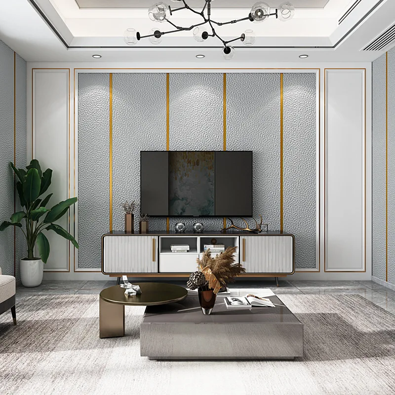 New most selling factory suede wallpapers designs non woven wall paper roll home decoration 3d wallpaper