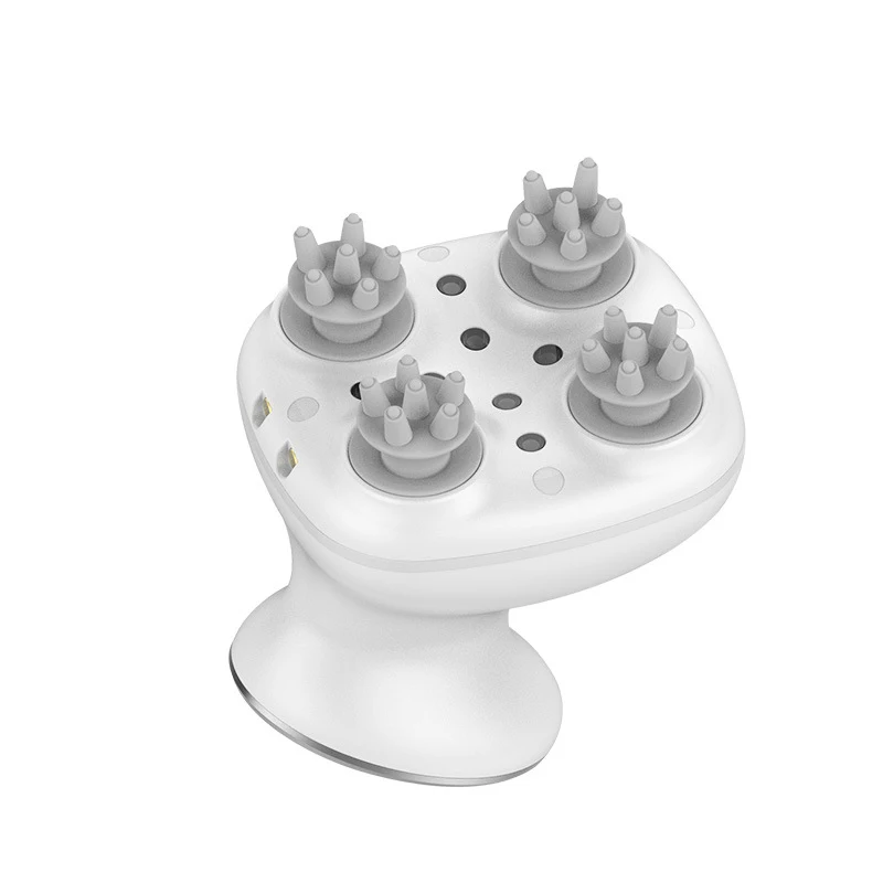 rechargeable electric smart red light vibrating octopus head cordless silicone hair scalp massager machine