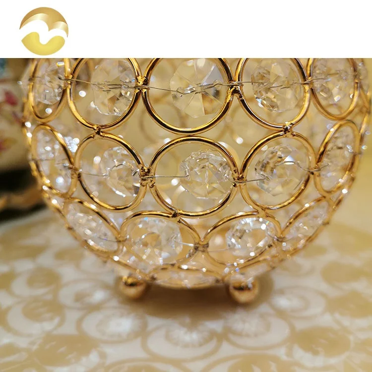 
Crystal metal wedding restaurant ornaments luxury candle holders for home decor 2020 
