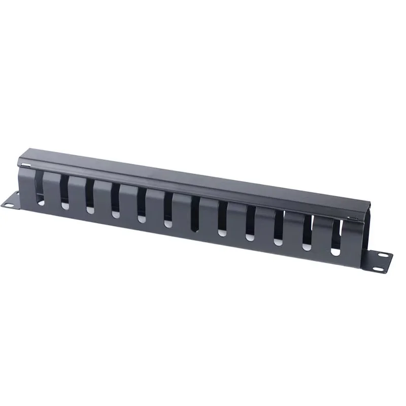 
1U 19inch 12port 24port Metal Rack Mount Type Network Patch cord Cable organizer 
