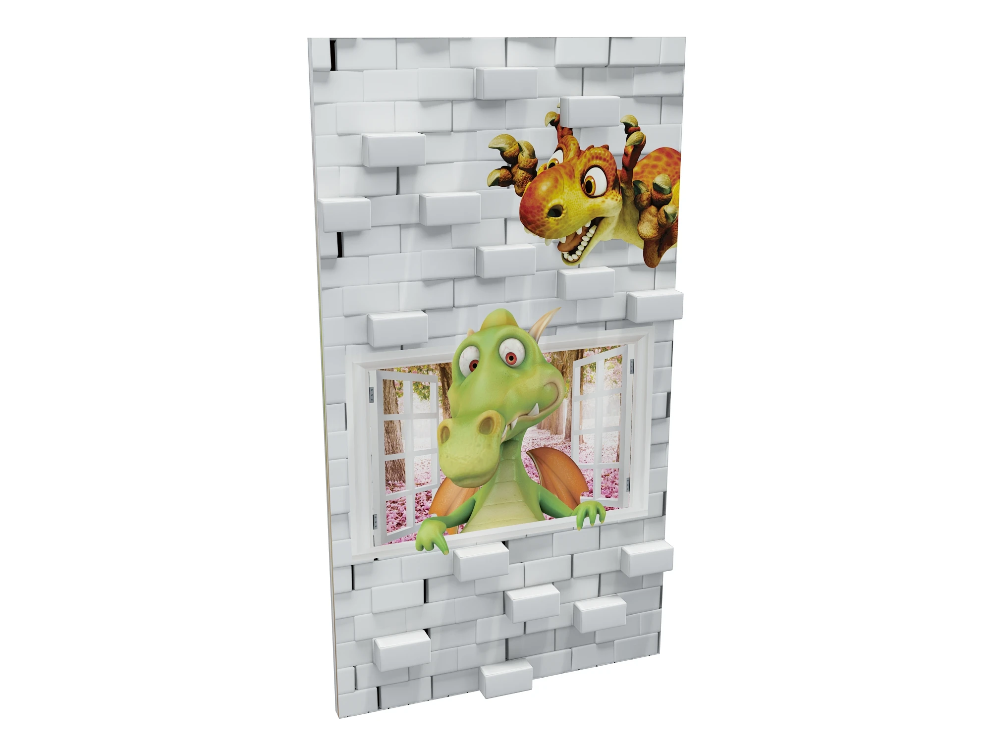 Indoor Kids Cartoon Climbing Wall Custom