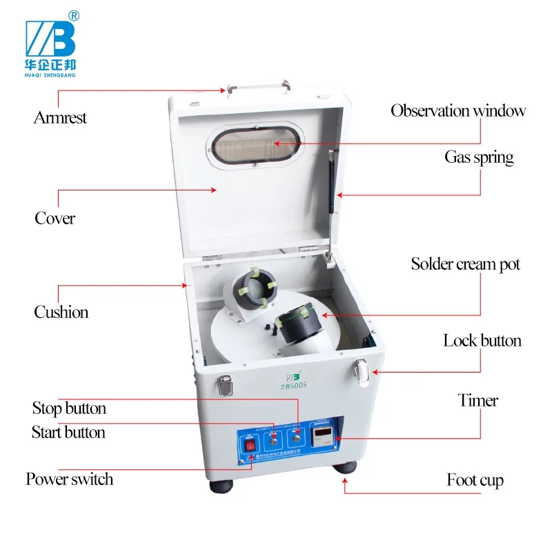 SMT solder past mixing equipment 45kg automatic dual Solder Paste Mixer