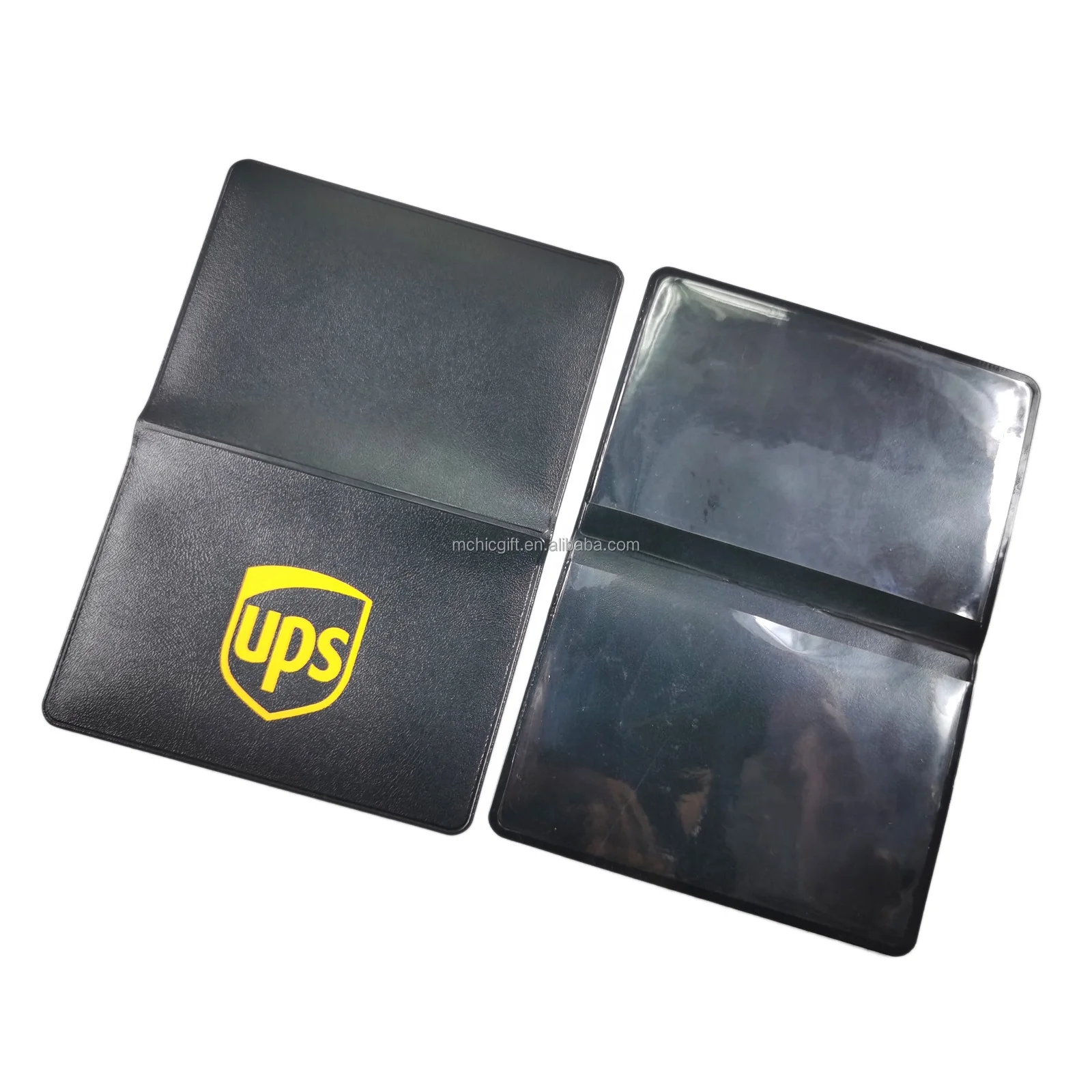 PVC Leather Wallet Soft Plastic ID Card Holder Slim Card Holder Sleeve Waterproof Vinyl Name Card Organizer Plastic Folder
