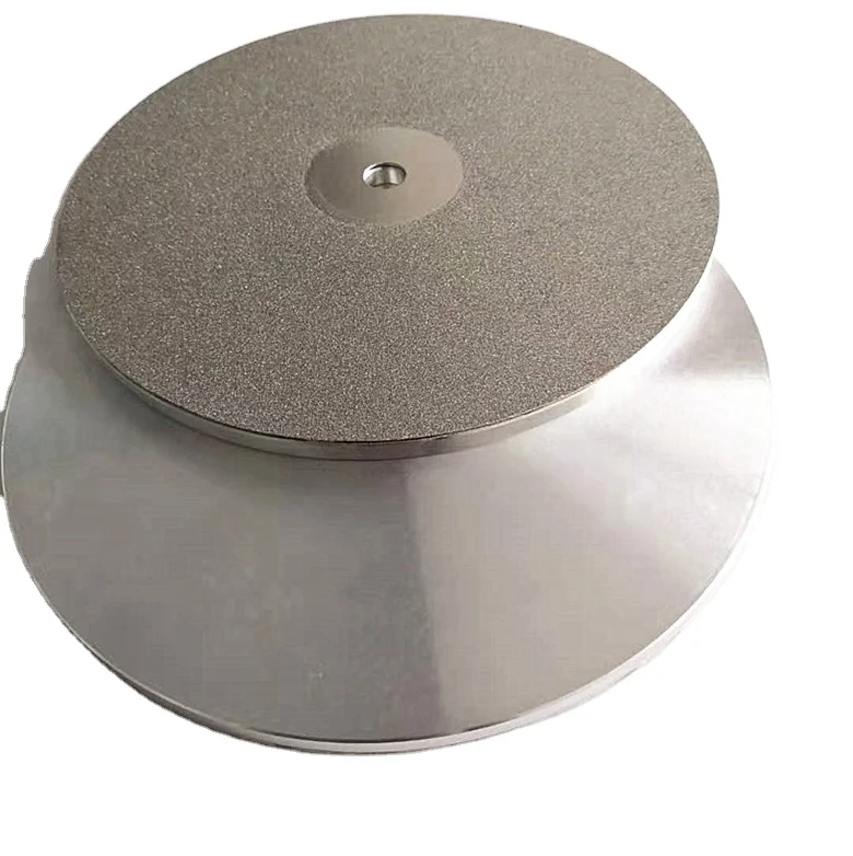  6' top plated diamond lapping disc with backing plate for lapidary