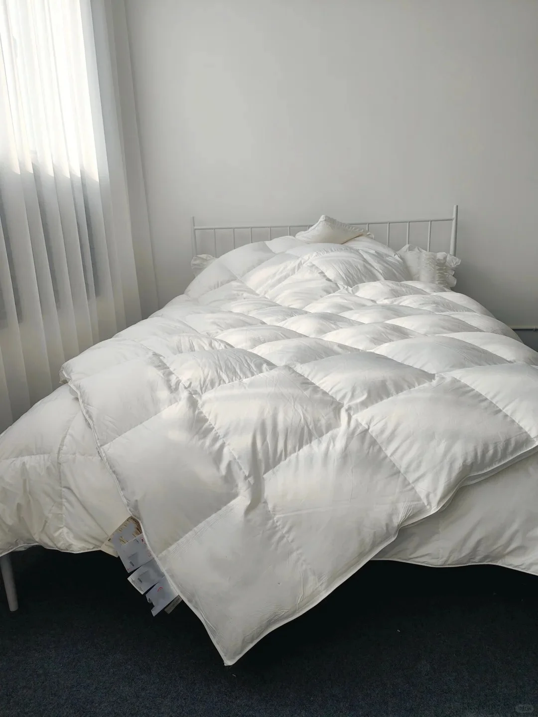 high end down quilt  White Goose Home Bedding Comforter Duvet