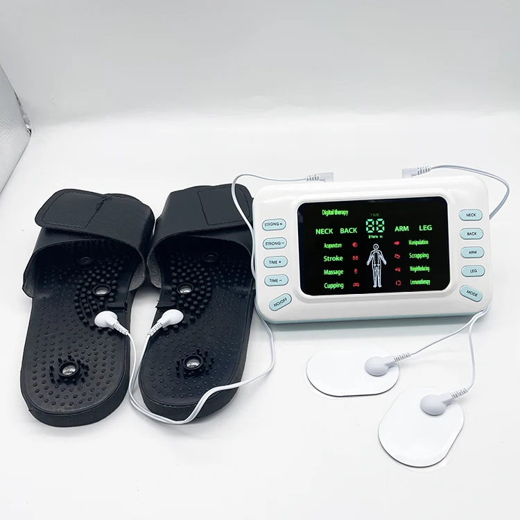 Home Electrode Physiotherapy Foot slippers Massage Slipper Suit Foot Tens Acupuncture Therapy Massager Machine Body Relaxing