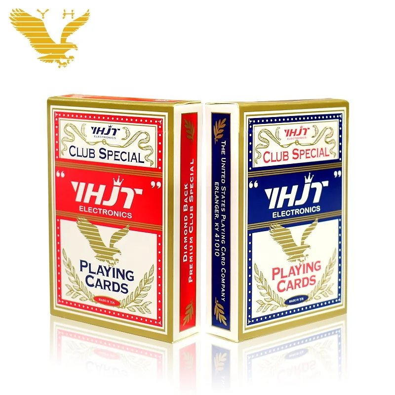 YH Casino High Quality Plastic Texas Poker Card Gambling Poker Set Customized Poker For Automatic Shoe