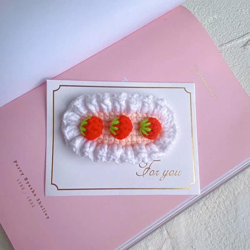 Cute Hair Pins Handmade Crochet Hair Accessories Knitting hair Clips For Women and Girls