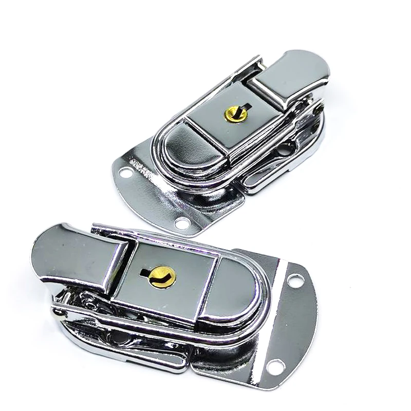 Mild Steel Lock Buckle Latch With Key For Wooden Case Boxes Hardware