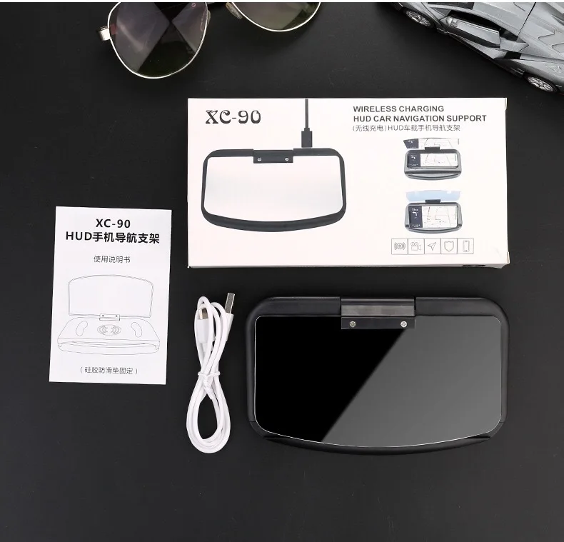 Universal car fast charger obd2 HUD car Plug&Play USB ports windshield digital speedometer  head up display car accessories