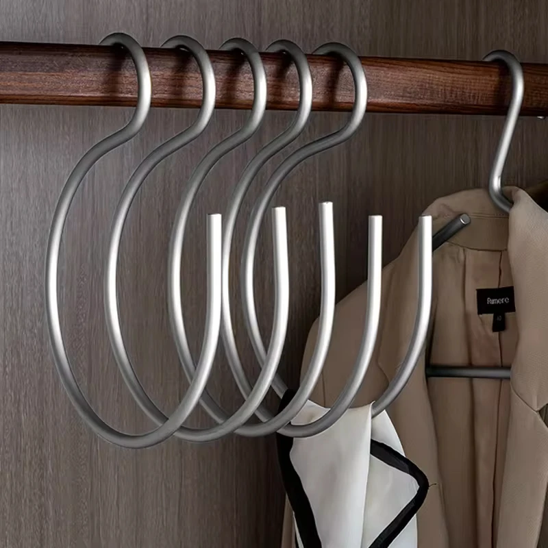 S Wholesale Fashion Metal Alloy Tie Towel Storage Rack Non-slip Round Ring Holder Hijab Accessories Muslim Hijab Scarf Hanger