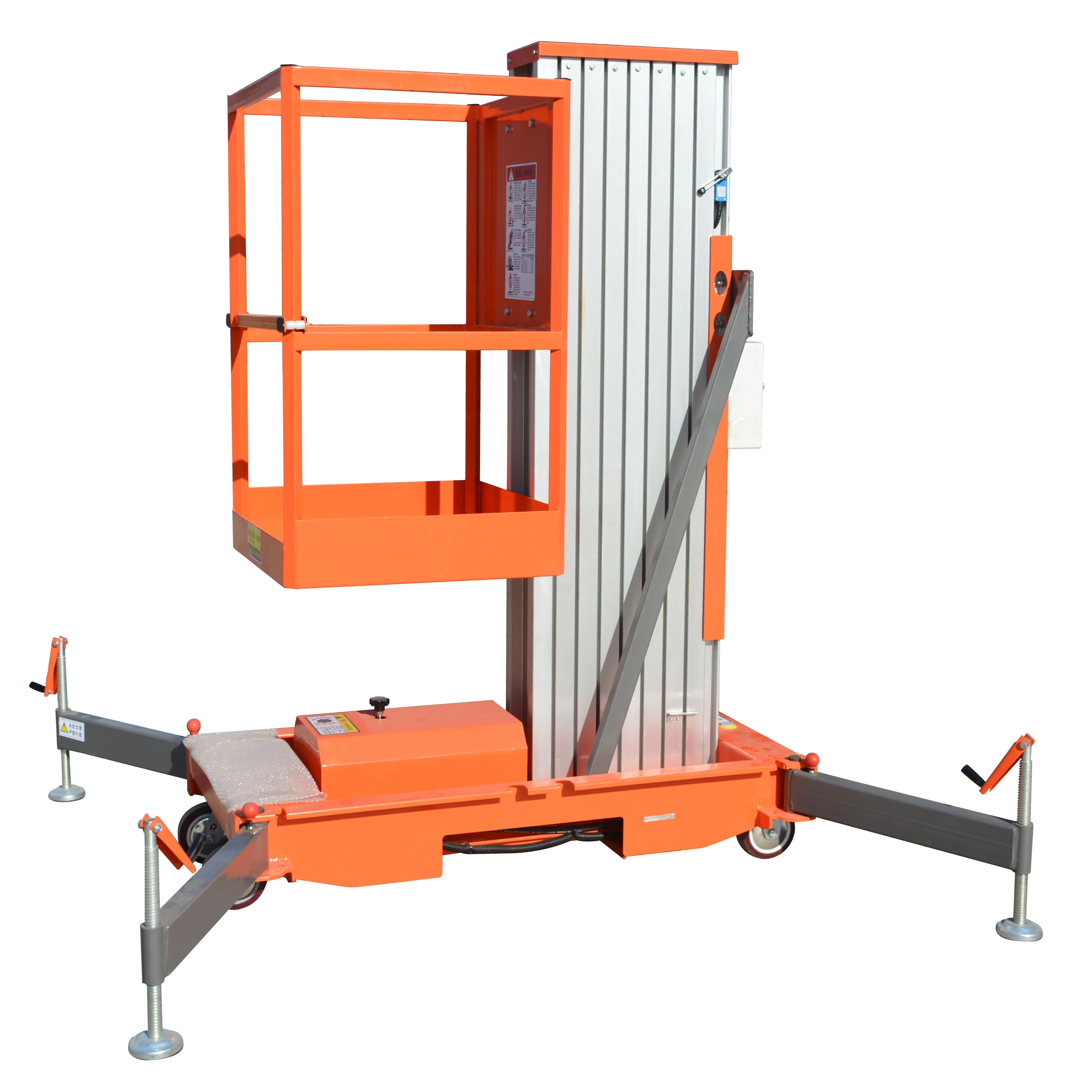 Aluminum Compact Single Mast Work Platform Mast Personal Lift Lifts Lifting Mast