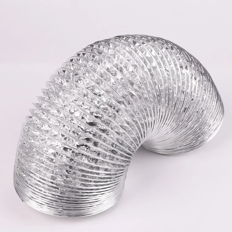 HVAC Systems Parts Customization Insulated Fire Resistant Flexible Aluminum Pipe Foil Vent Duct