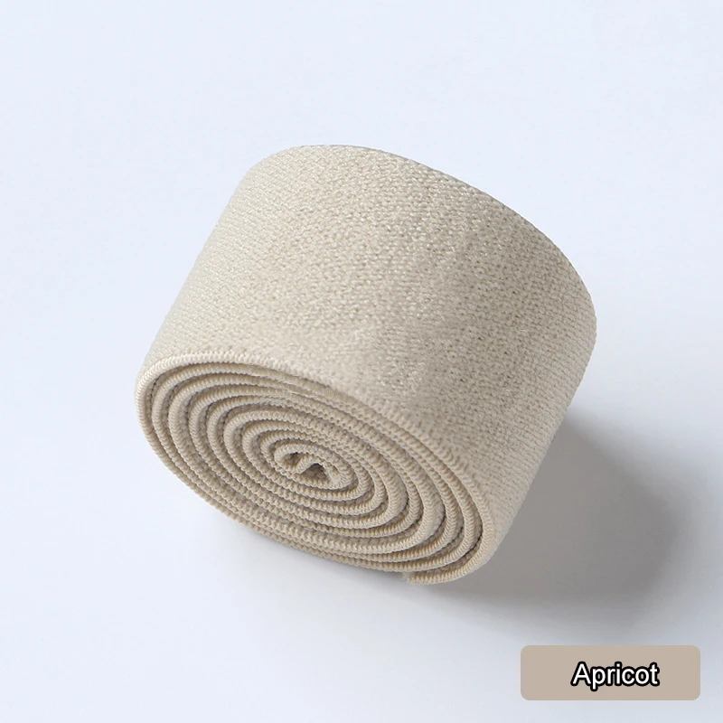 Manufacturer Directly Supplies 2cm 2.5cm Colored Elastic Band Thickened Imitation Nylon Woven Elastic Bands For Clothes