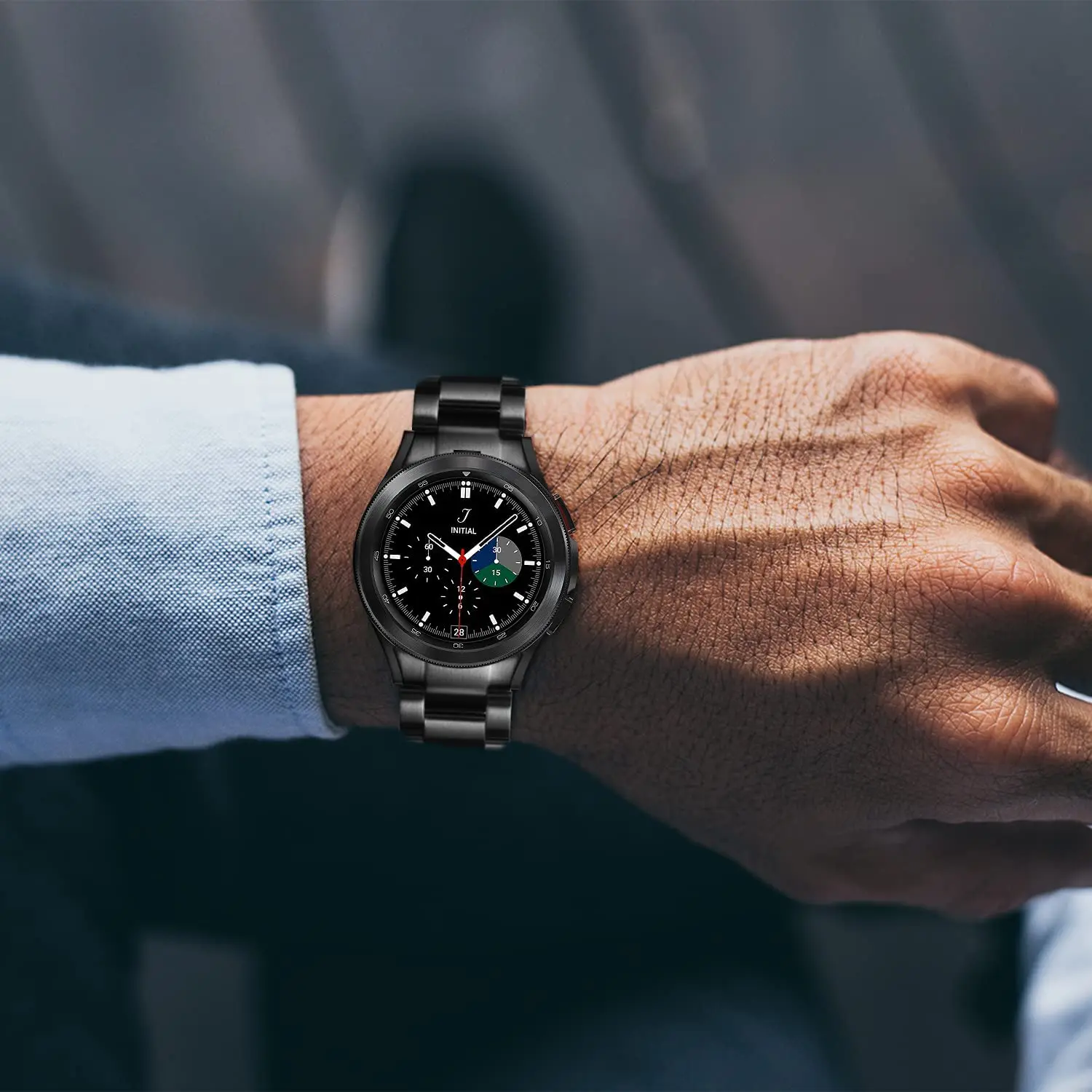 Ремешок сменный из нержавеющей стали для Samsung Galaxy Watch 4 металлический Браслет Classic 40 мм 42 44 46