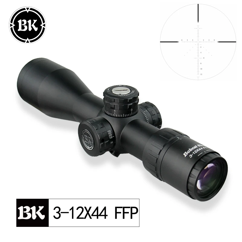  Bobcat king 3-12X44 FFP первый фокусный самолёт боковой Параллакс прицел охотничий тактический с гравировкой стекла Оптический