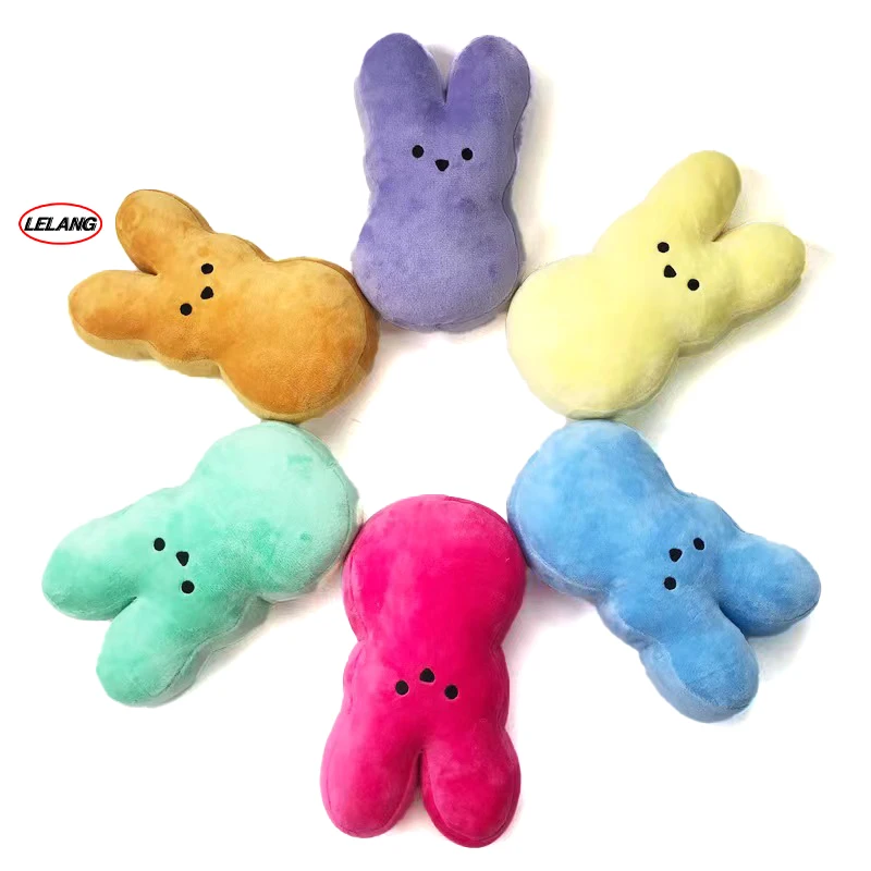Peeps Plush Bunny Rabbit Peep Easter Toys Simulation Stuffed Animal Doll for Kids Children Soft Pillow Gifts Girl Toy