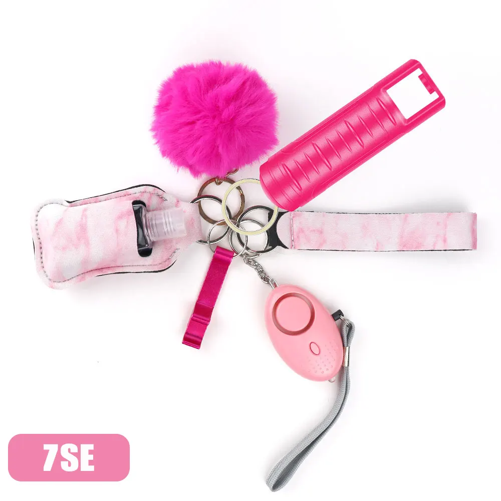 Self Defense Keychain Set Self Defense Alarm Safety Keyring Accessory for Women Girls and Children